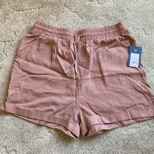 Pink Tie-String Shorts